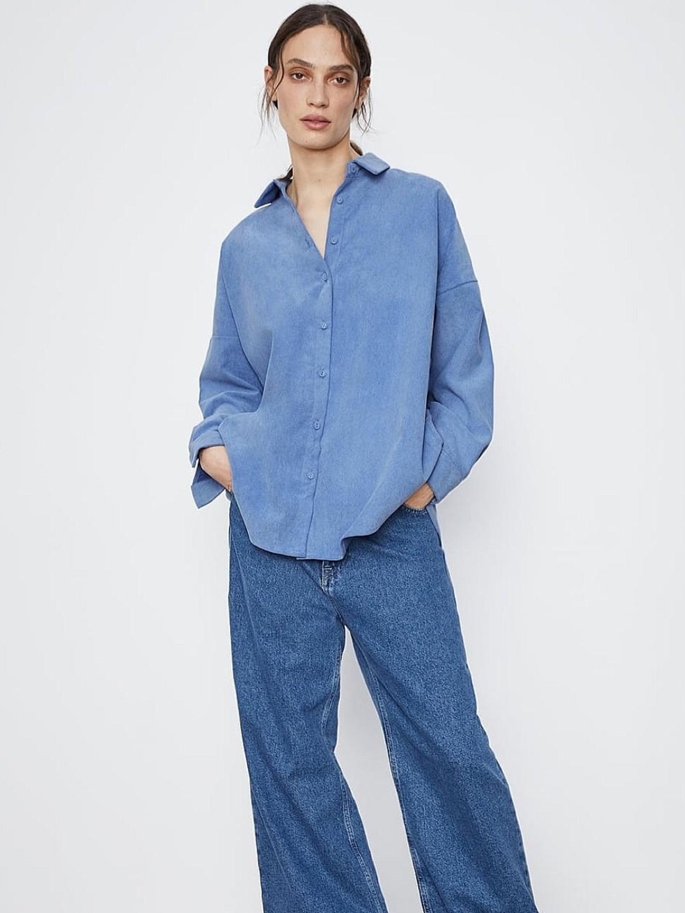Zara Oversized Corduroy Shirt